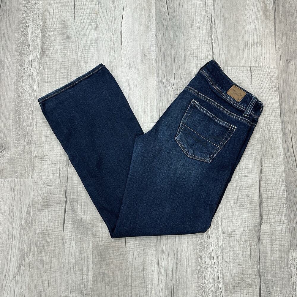 American Eagle Slim Bootcut Jeans Womens 10 Dark Denim Country Cowgirl Rodeo